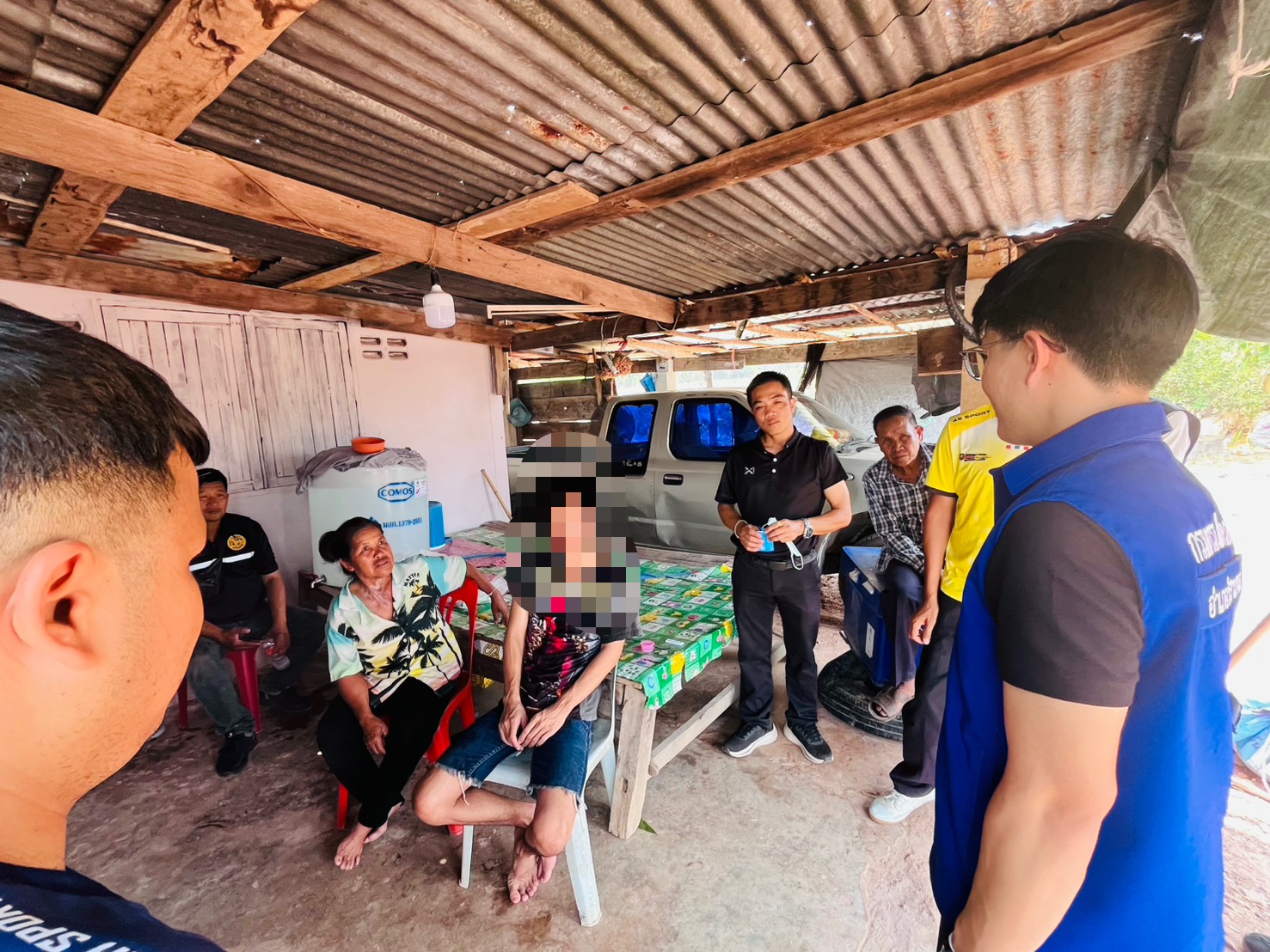 ลงพื้นที่เยี่ยมเยียนและให้กำลังใจผู้ป่วยที่ผ่านการบำบัดฟื้นฟูยาเสพติด 